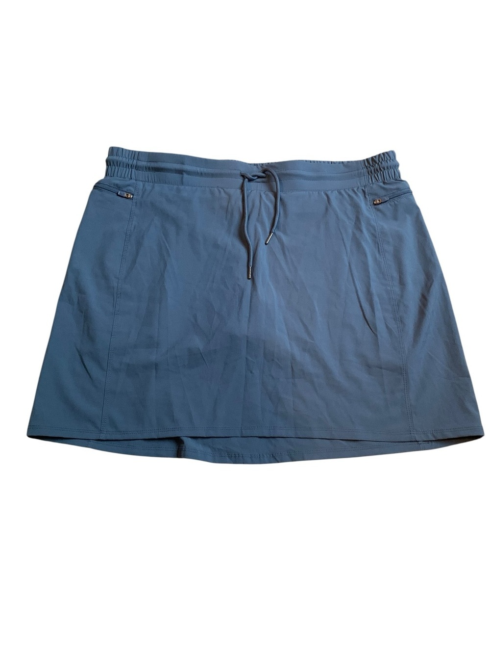 Kyodan Outdoor Slate Blue Activewear Skort Size XL Drawstring Athletic Skirt